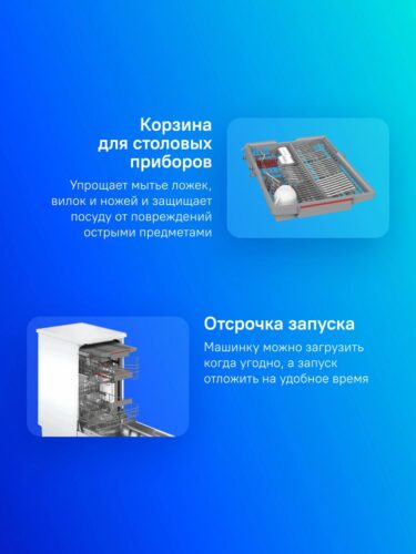 Посудомоечная машина Bosch SPS4HMI49E серебристый (узкая) инвертер — изображение 3
