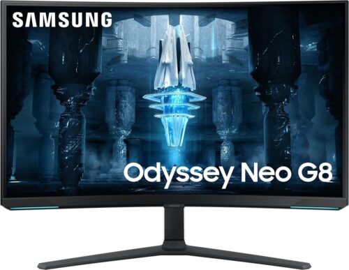 Монитор Samsung 32" Odyssey Neo G8 S32BG852NI черный/белый VA LED 16:9 HDMI полуматовая HAS Piv 350cd 178гр/178гр 3840x2160 240Hz FreeSync Premium Pro DP 4K USB 7кг — изображение 2