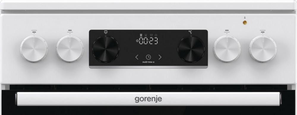 Плита GORENJE/ Стеклокерамическая плита, Цвет: Белый, Материал дверцы: Стеклянная дверца, GentleClose: шарнир с плавным закрыванием дверцы духовки, Тип духовки: Мультифункциональная духовка, Стеклокерамическая варочная панель, Количество конфорок: 4 конфо — изображение 7