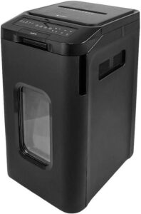 Купить Шредер Heleos АП55-5 белый с автоподачей (секр.P-5) фрагменты 13лист. 55лтр. скрепки скобы пл.карты CD - 4D-13392354 из реестра по лучшей цене