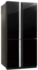Купить Холодильник Sharp/ 183x89.2x77.1 см, объем камер 394+211, No Frost, морозильная камера снизу,черный - 4D-13269416 из реестра по лучшей цене