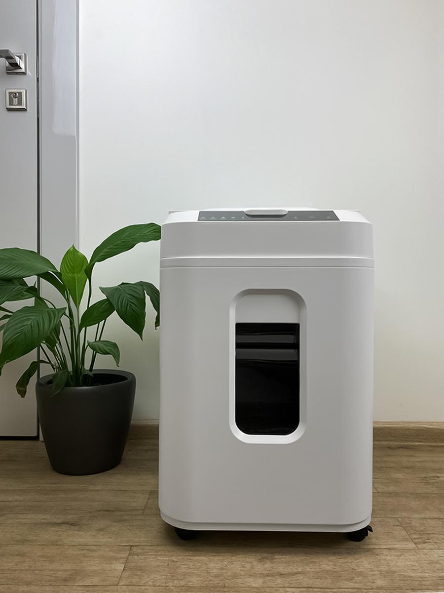 Уничтожитель документов ГЕЛЕОС АП40-5, DIN P-5 (5 ур-нь секр.), фрагмент 1,9х12мм, АВТОПОДАЧА 180 лист (70г/м2), пл.карты/скрепки/скобы, 37 литров — изображение 5