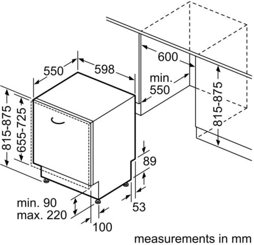 Посудомоечная машина встраив. Bosch Serie 2 SMV26DX00T 2400Вт полноразмерная инвертор — изображение 6