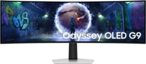 Купить Монитор Samsung 49" Odyssey OLED G9 S49DG934SUXEN серебристый OLED LED 32:9 HDMI полуматовая HAS 250cd 178гр/178гр 5120x1440 240Hz FreeSync Premium Pro DP USB 12.9кг - 4D-17337979 из реестра по лучшей цене