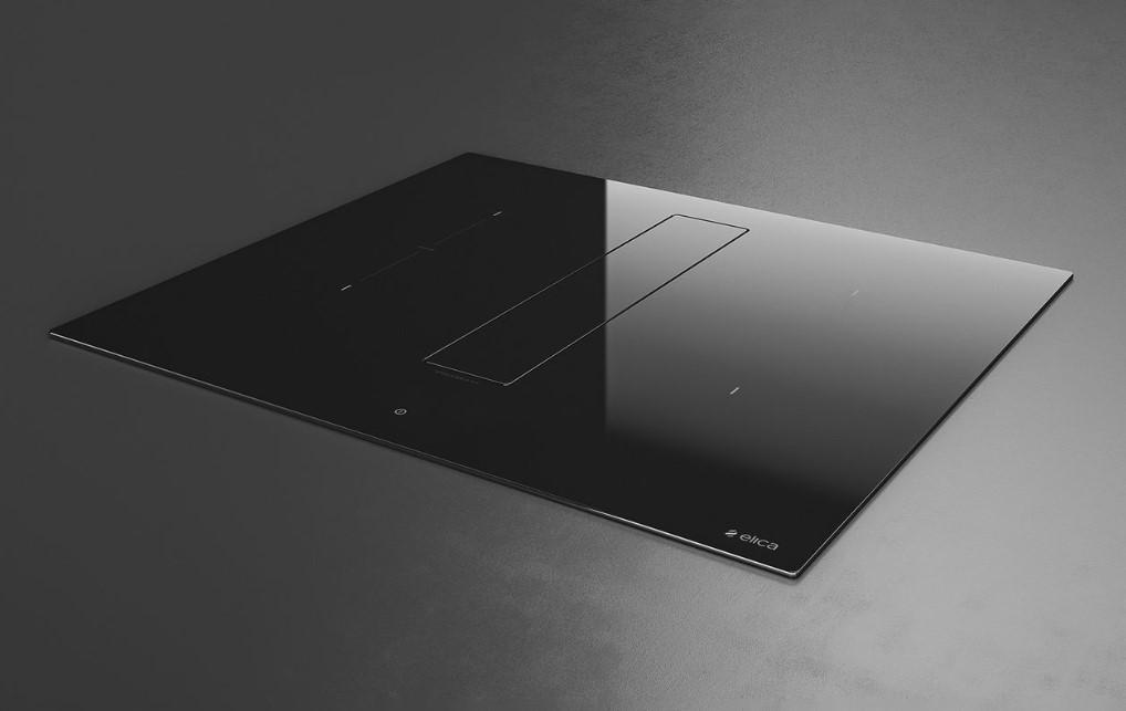 Встраиваемые индукционные панели ELICA/ Индукционная, NIKOLATESLA.Панель+вытяжка, стеклокерамика, индукционная, 60 см, сенсорное управление, 620 м3, отвод воздуха, черный
