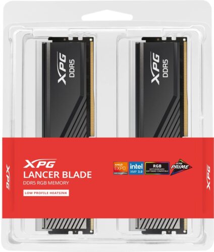 Память DDR5 2x16GB 6000MHz A-Data AX5U6000C3016G-DTLABRBK XPG Lancer Blade RGB RTL Gaming PC5-48000 CL30 DIMM ECC 288-pin 1.35В kit dual rank с радиатором Ret — изображение 4