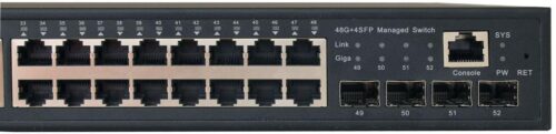 Коммутатор/ OSNOVO Управляемый L2 PoE коммутатор Gigabit Ethernet на 48 RJ45 PoE + 4*GE SFP, до 30W на порт, суммарно до 800W — изображение 2