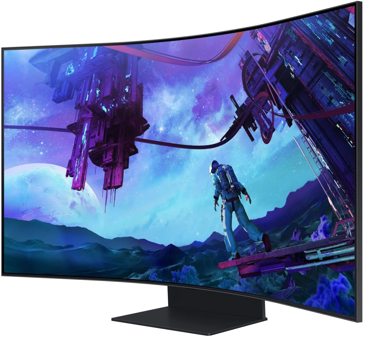 Монитор Samsung 55" Odyssey Ark S55CG97WNI черный VA LED 16:9 HDMI M/M матовая HAS 600cd 178гр/178гр 3840x2160 165Hz FreeSync Premium Pro DP WQ USB 41.5кг — изображение 6