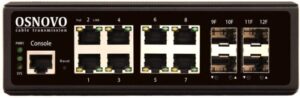 Купить Коммутатор/ OSNOVO Промышленный гигабитный L2+ коммутатор на 12 портов , 8*10/100/1000Base-T, 4*SFP 1000Base-X, БП опционально - 4D-12844832 из реестра по лучшей цене