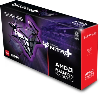 Видеокарта Sapphire PCI-E 5.0 11349-01-20G NITRO+AMD RADEON RX 9070 OC AMD Radeon RX 9070 16Gb 256bit GDDR6 2210/20000 HDMIx2 DPx2 HDCP Ret — изображение 6