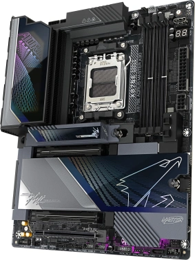Материнская плата Gigabyte X870E A MASTER X Socket AM5 AMD X870E 4xDDR5 ATX AC`97 8ch(7.1) 1 x 10Gigabit + 1 x 5Gigabit RAID+HDMI