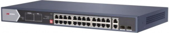 Коммутатор Hikvision DS-3E0528HP-E 26×1Гбит/с 2SFP 20PoE+ 4PoE++ 370W неуправляемый