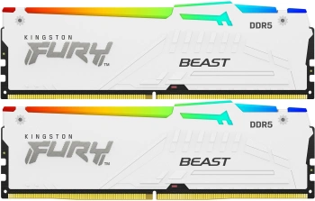 Память DDR5 2x32GB 5200MHz Kingston KF552C40BWAK2-64 Fury Beast RGB RTL Gaming PC5-41600 CL40 DIMM 288-pin 1.25В single rank с радиатором Ret