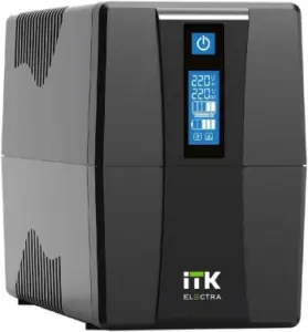 Купить Источник бесперебойного питания ITK Electra EET-1000VA-1-002-S 600Вт 1000ВА черный - ME-2009672 из реестра по лучшей цене