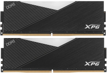 Память DDR5 2x32GB 6400MHz A-Data AX5U6400C3232G-DCLARBK XPG Lancer RGB RTL Gaming PC5-51200 CL32 DIMM 288-pin 1.35В kit dual rank с радиатором Ret