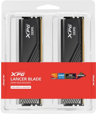 Память DDR5 2x16GB 6000MHz A-Data AX5U6000C3616G-DTLABRBK XPG Lancer Blade RGB RTL Gaming PC5-48000 CL36 DIMM ECC 288-pin 1.35В kit dual rank с радиатором Ret — изображение 5