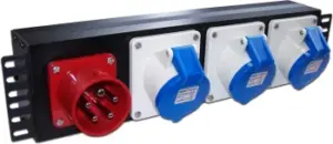 Купить Блок распределения питания Lanmaster TWT-PDU-32AI9-3P гор.размещ. 3xIEC309 базовые 32A IEC 309 - ME-2134209 из реестра по лучшей цене