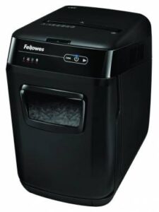 Купить Шредер Fellowes AutoMax 150C с автоподачей (секр.P-4) фрагменты 150лист. 32лтр. скрепки скобы пл.карты CD - 4D-15034930 из реестра по лучшей цене