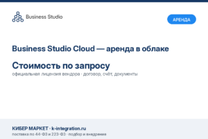 Купить Business Studio Cloud — аренда в облаке -  из реестра по лучшей цене