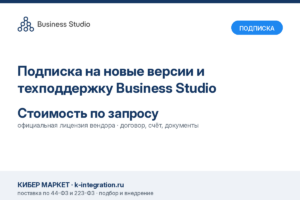 Купить Подписка на новые версии и техподдержку Business Studio -  из реестра по лучшей цене